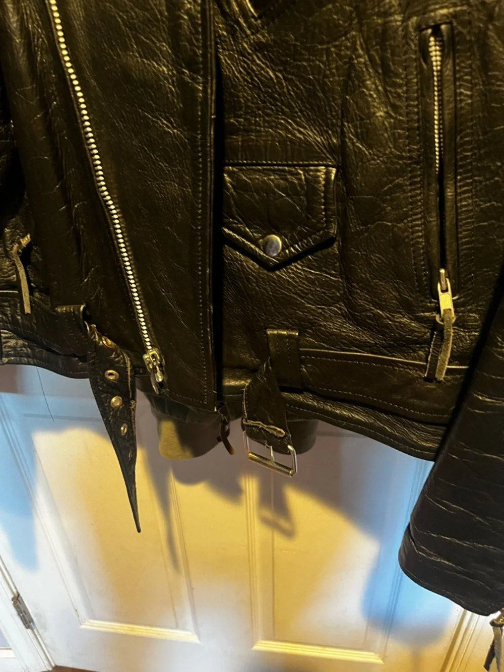 Black Motorcycle Jacket - Picture 6 of 9